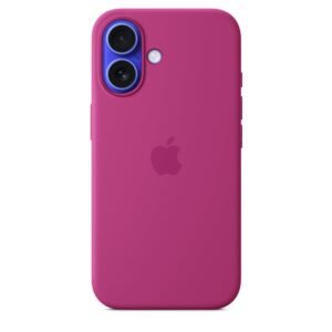 Apple iPhone 16 Silicone Case MagSafe, fuchsia