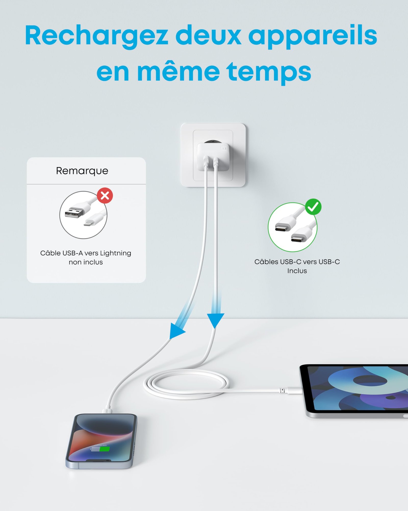 Anker Charger 20W, white - Image 2