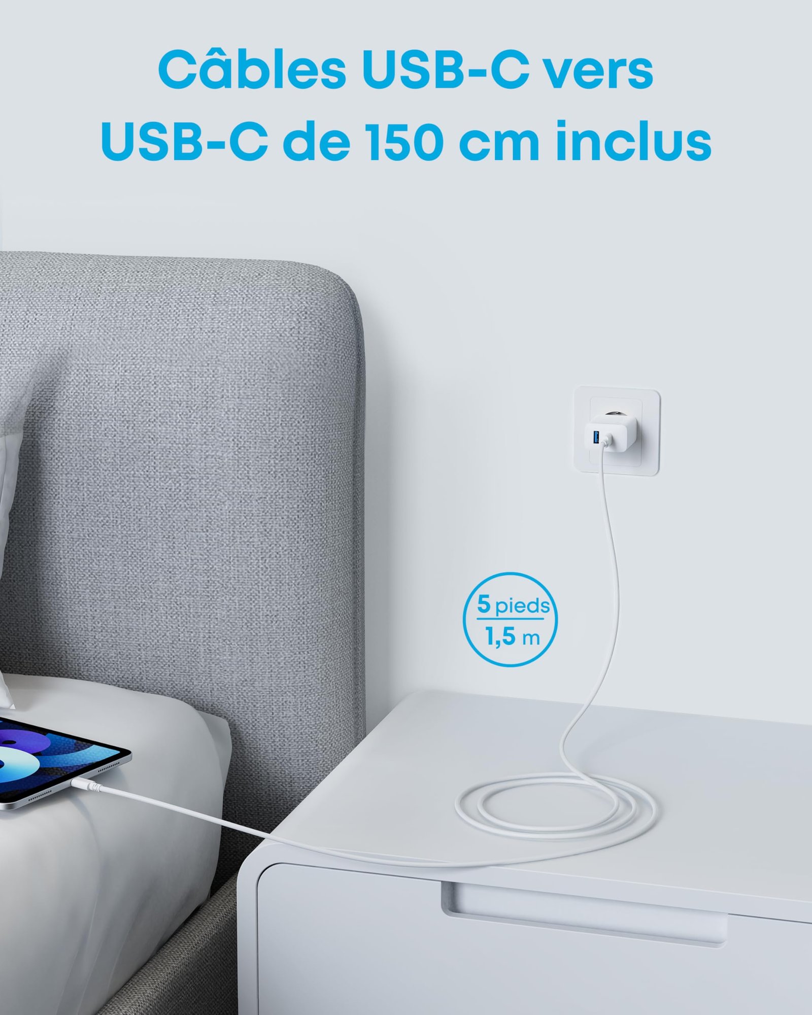 Anker Charger 20W, white - Image 3