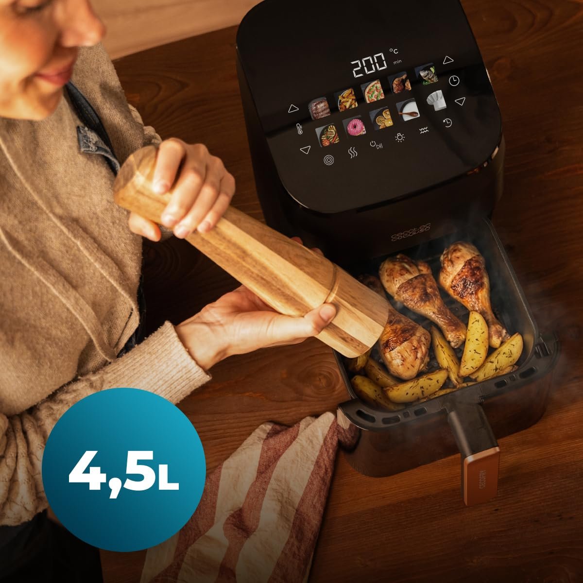 Cecotec Cecofry&Grill Smokin' 4500, black – Image 5