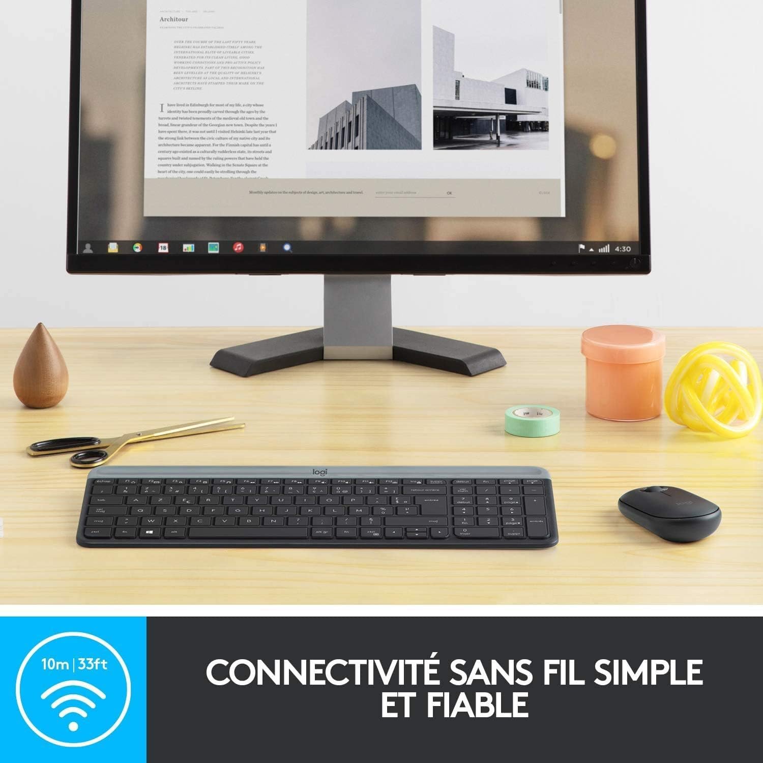 Logitech Keyboard Mouse Set MK470, black – Image 5